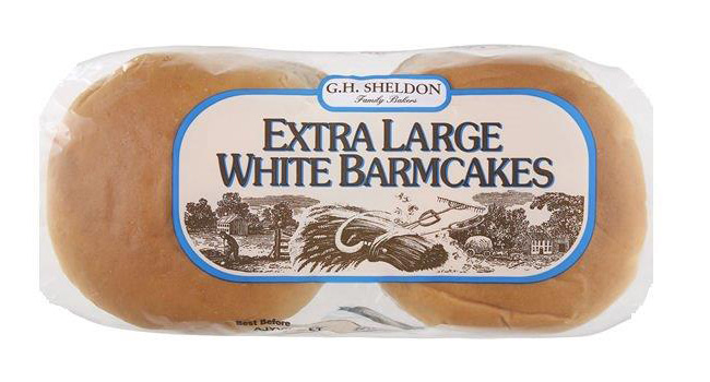 Old Extra large White Barmcakes